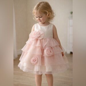 NWOT: Gorgeous Tulle Dress with Floral Accents